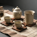 Handcrafted Walnut Puzzle Coaster Set - Modular Wooden Desk Trivet