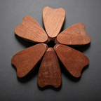 Sapele Wood Christmas Tree Coaster Set - Modular Heat-Resistant Trivet