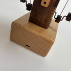 Ocean Majesty: Handcrafted Wooden Manta Ray Automaton