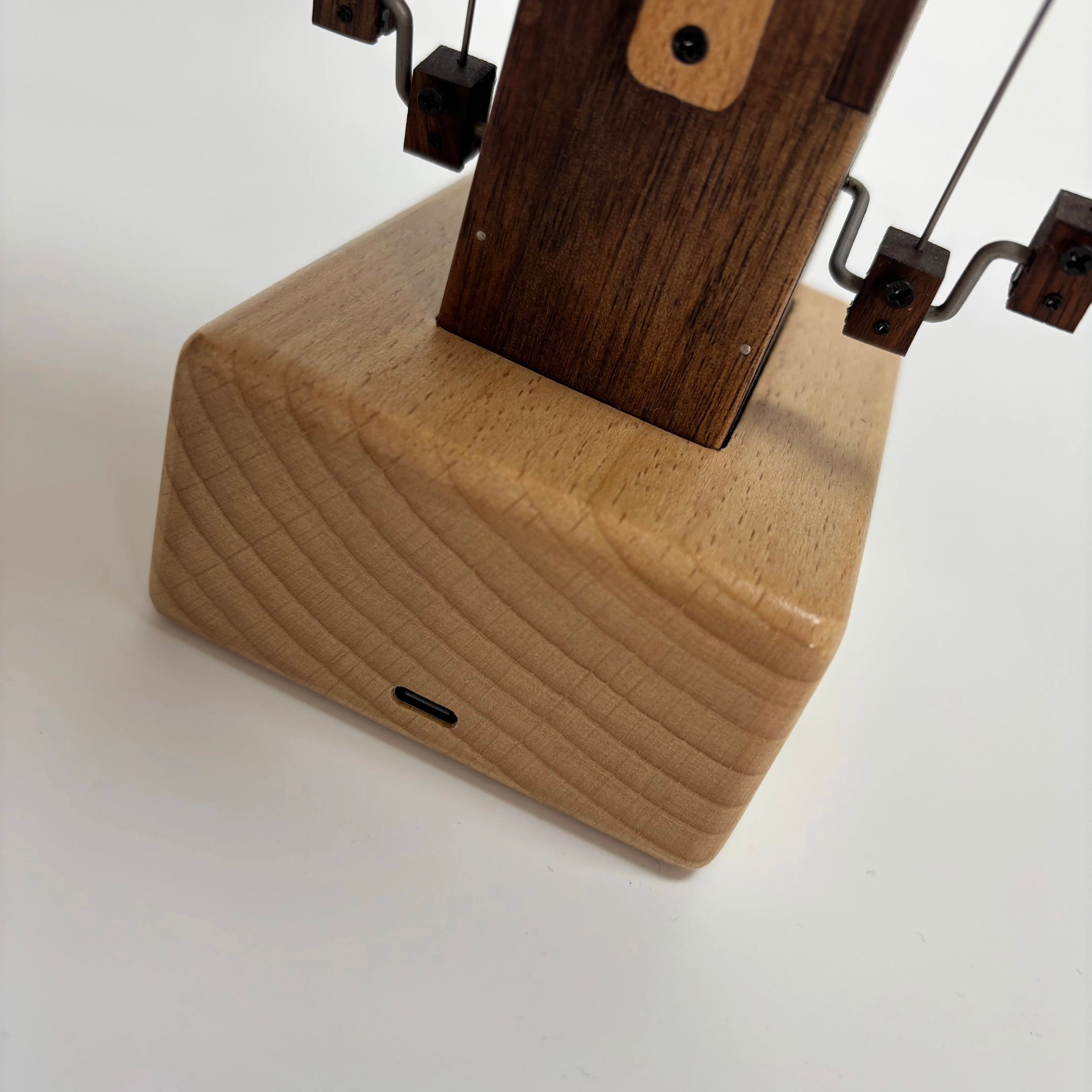 Ocean Majesty: Handcrafted Wooden Manta Ray Automaton