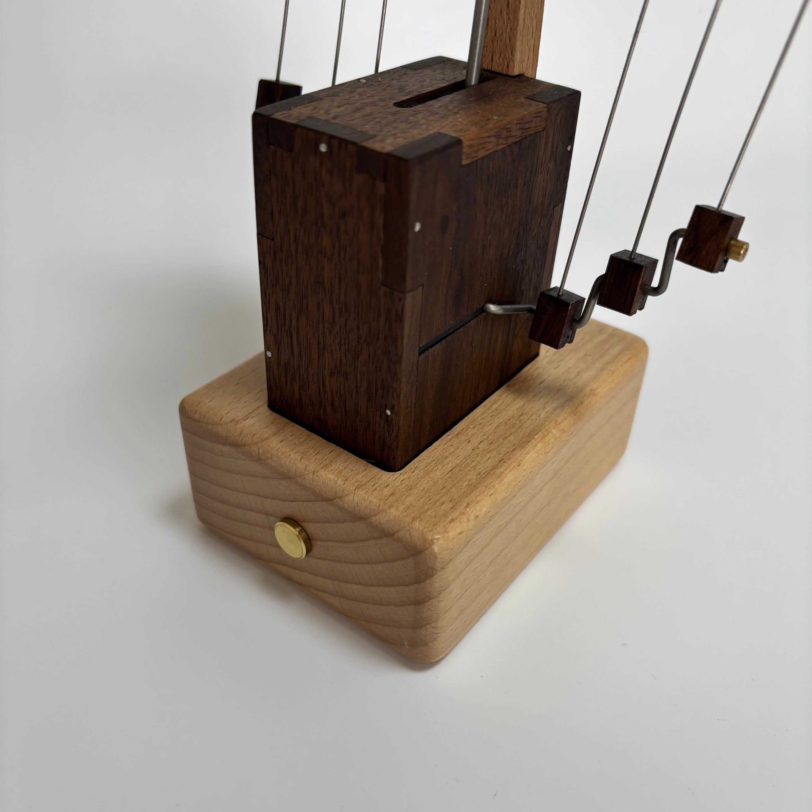 Ocean Majesty: Handcrafted Wooden Manta Ray Automaton