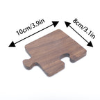 Handcrafted Walnut Puzzle Coaster Set - Modular Wooden Desk Trivet
